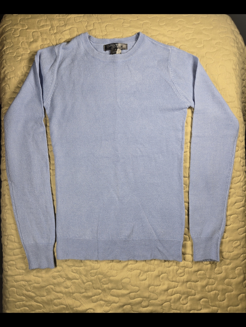 Light Blue Crewneck Women's Sweater